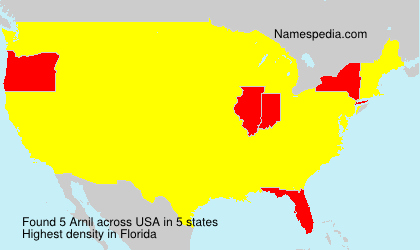 Surname Arnil in USA Surname Arnil in USA