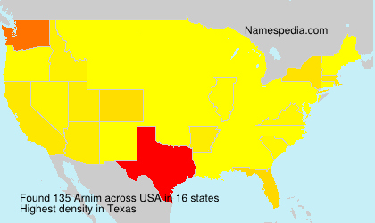 Surname Arnim in USA Surname Arnim in USA