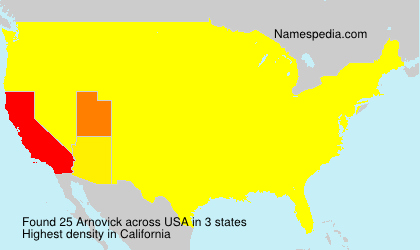 Surname Arnovick in USA Surname Arnovick in USA
