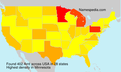 Surname Arnt in USA Surname Arnt in USA