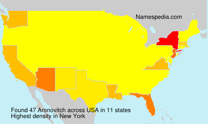 Surname Aronovitch in USA Surname Aronovitch in USA