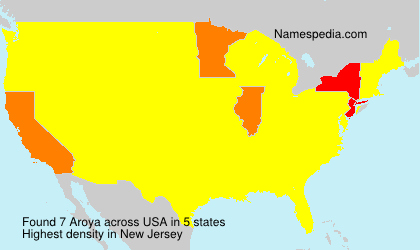 Surname Aroya in USA Surname Aroya in USA