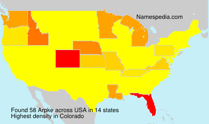 Surname Arpke in USA Surname Arpke in USA