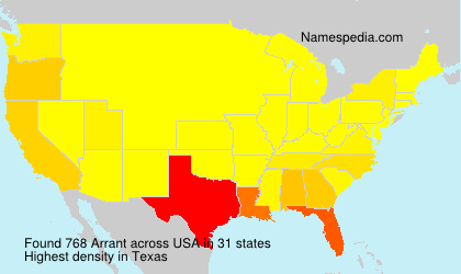 Surname Arrant in USA Surname Arrant in USA