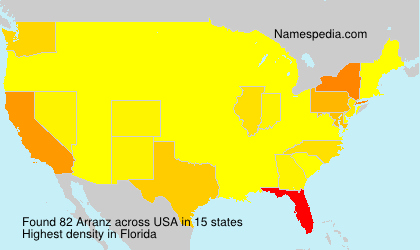 Surname Arranz in USA Surname Arranz in USA