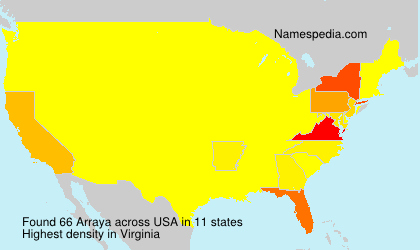 Surname Arraya in USA Surname Arraya in USA
