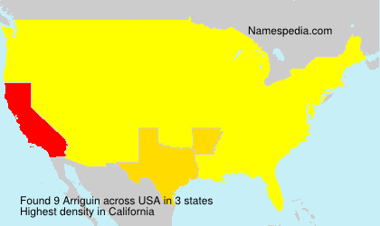 Surname Arriguin in USA Surname Arriguin in USA