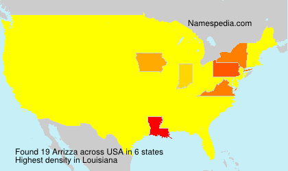 Surname Arrizza in USA Surname Arrizza in USA