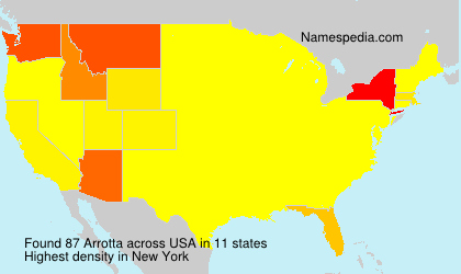 Surname Arrotta in USA Surname Arrotta in USA
