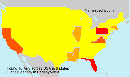 Surname Arry in USA Surname Arry in USA