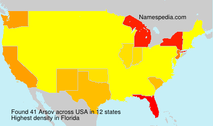Surname Arsov in USA Surname Arsov in USA