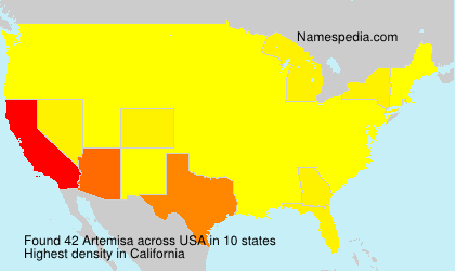 Surname Artemisa in USA Surname Artemisa in USA