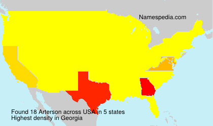 Surname Arterson in USA Surname Arterson in USA