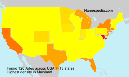 Surname Artes in USA Surname Artes in USA