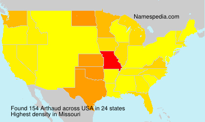 Surname Arthaud in USA