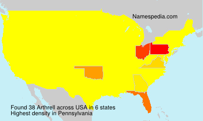 Surname Arthrell in USA Surname Arthrell in USA