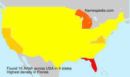 Surname Artish in USA Surname Artish in USA