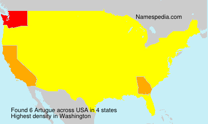 Surname Artugue in USA Surname Artugue in USA