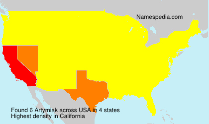 Surname Artymiak in USA
