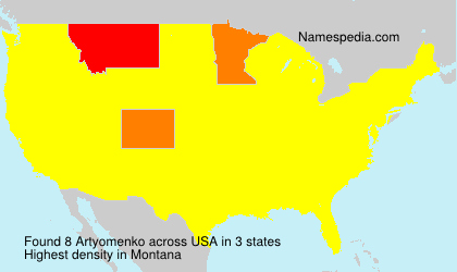 Surname Artyomenko in USA Surname Artyomenko in USA