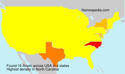 Surname Arumi in USA Surname Arumi in USA