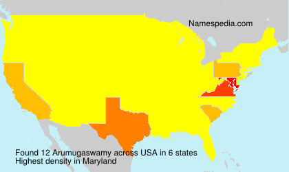 Surname Arumugaswamy in USA Surname Arumugaswamy in USA