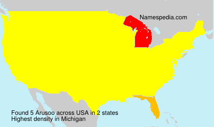 Surname Arusoo in USA Surname Arusoo in USA