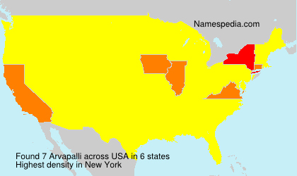 Surname Arvapalli in USA Surname Arvapalli in USA