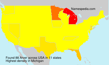 Surname Arver in USA Surname Arver in USA