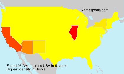 Surname Arvio in USA Surname Arvio in USA
