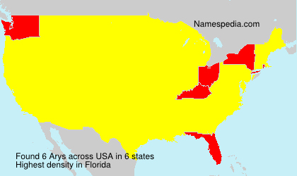 Surname Arys in USA Surname Arys in USA