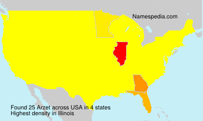 Surname Arzet in USA Surname Arzet in USA