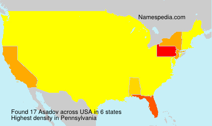 Surname Asadov in USA Surname Asadov in USA