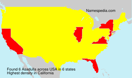 Surname Asadulla in USA Surname Asadulla in USA