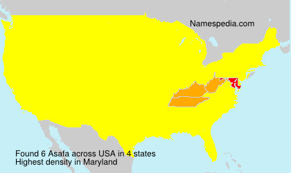 Surname Asafa in USA Surname Asafa in USA