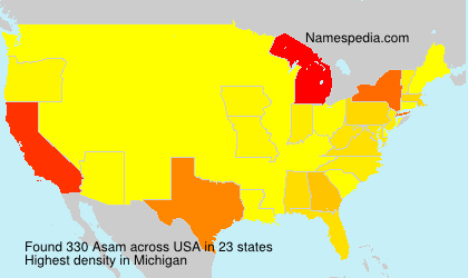 Surname Asam in USA Surname Asam in USA