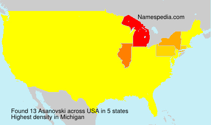 Surname Asanovski in USA Surname Asanovski in USA