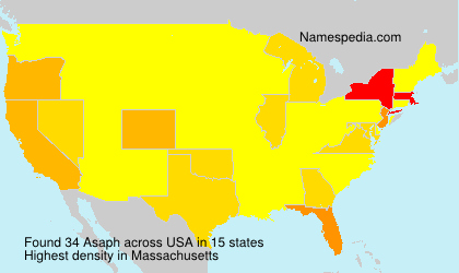Surname Asaph in USA Surname Asaph in USA
