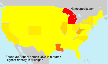 Surname Asbahi in USA Surname Asbahi in USA