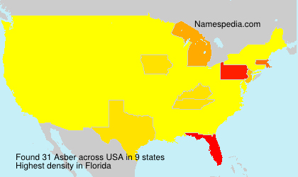 Surname Asber in USA Surname Asber in USA