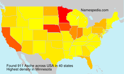 Surname Asche in USA Surname Asche in USA