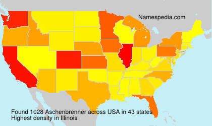 Surname Aschenbrenner in USA