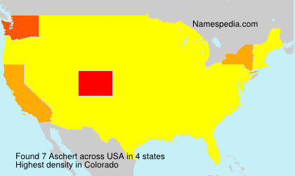 Surname Aschert in USA Surname Aschert in USA