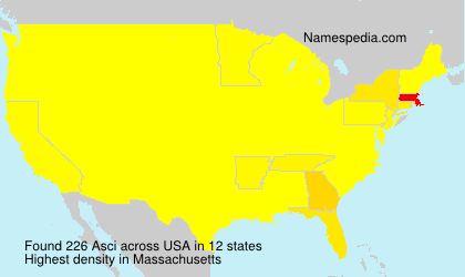 Surname Asci in USA Surname Asci in USA