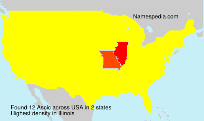 Surname Ascic in USA Surname Ascic in USA