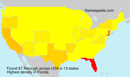 Surname Ascough in USA Surname Ascough in USA
