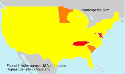 Surname Asfer in USA Surname Asfer in USA