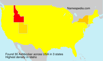 Surname Ashbocker in USA Surname Ashbocker in USA