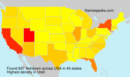 Surname Ashdown in USA Surname Ashdown in USA