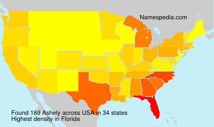Surname Ashely in USA Surname Ashely in USA